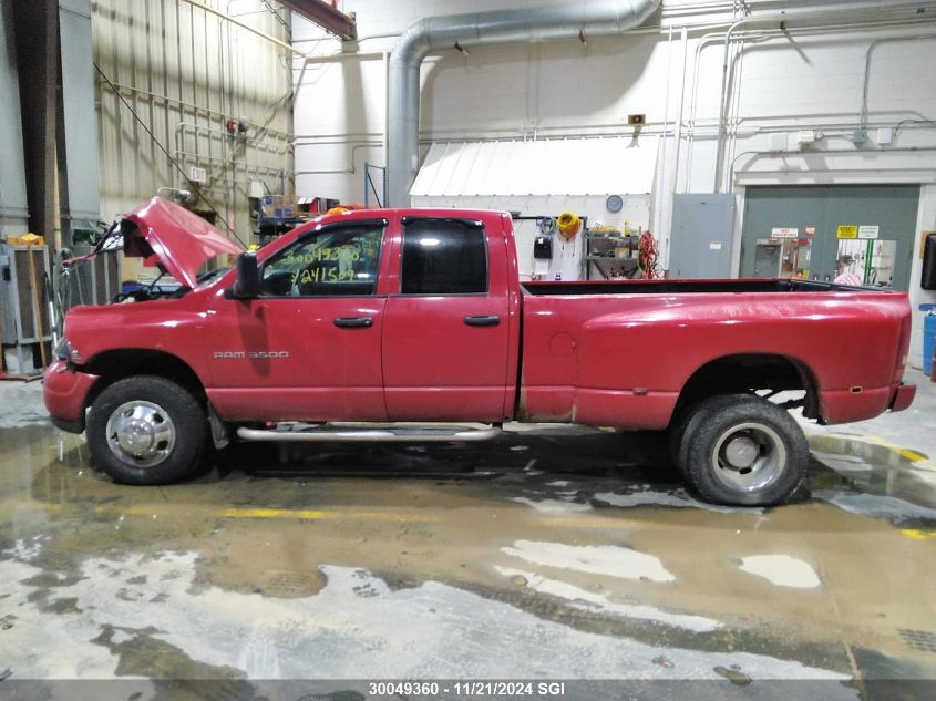 2003 Dodge Ram 3500 St/Slt VIN: 3D7MU48C93G815251 Lot: 30049360