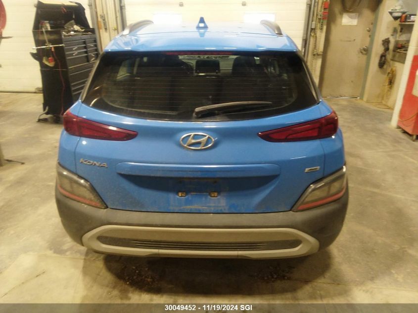 2022 Hyundai Kona Sel/Se VIN: KM8K2CAB5NU787611 Lot: 30049452