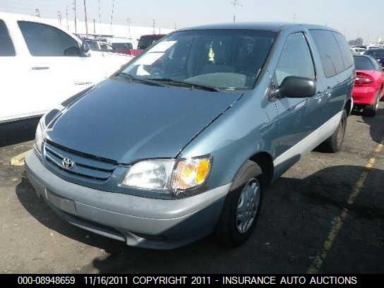 2001 Toyota Sienna Ce VIN: 4T3ZF19C71U348478 Lot: 8948659