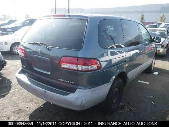 4T3ZF19C71U348478 2001 Toyota Sienna Ce