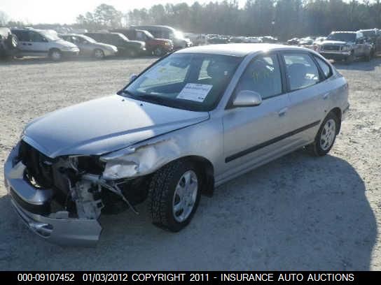 2005 Hyundai Elantra Gls/Gt VIN: KMHDN56DX5U155452 Lot: 9107452