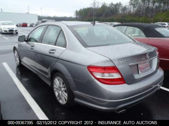 2009 Mercedes-Benz C300 4 Matic VIN: WDDGF81X89R044480 Lot: 9367395