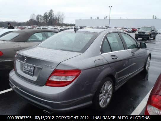 2009 Mercedes-Benz C300 4 Matic VIN: WDDGF81X89R044480 Lot: 9367395