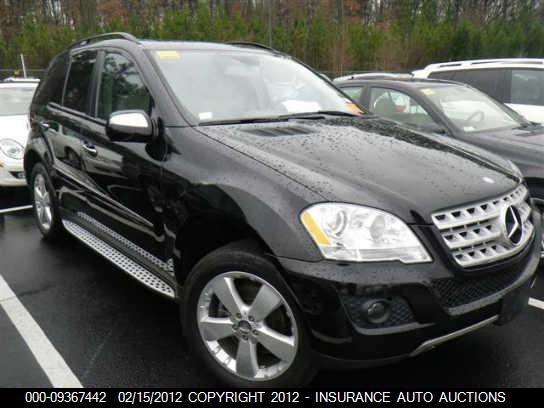 2009 Mercedes-Benz Ml350 VIN: 4JGBB86E99A455565 Lot: 9367442