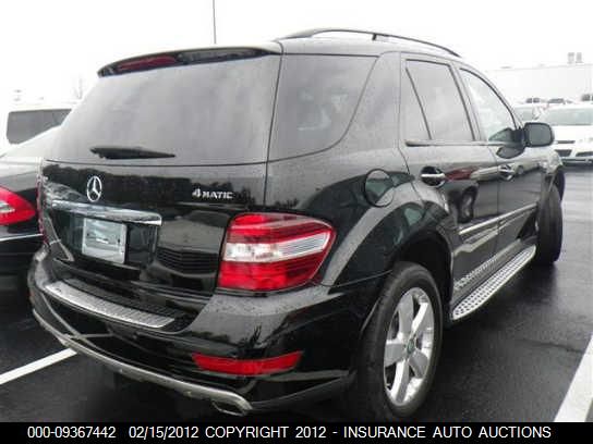 2009 Mercedes-Benz Ml350 VIN: 4JGBB86E99A455565 Lot: 9367442