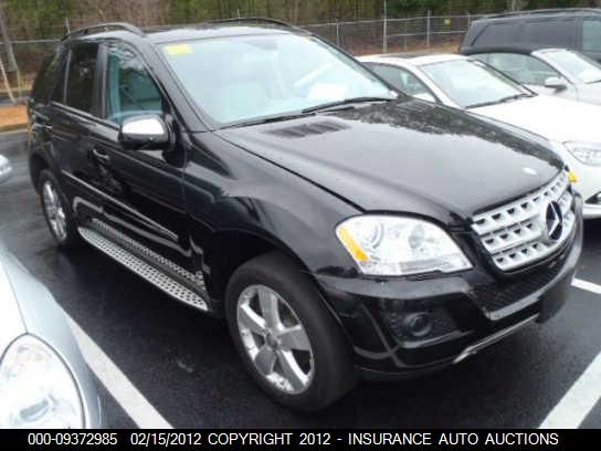 2009 Mercedes-Benz Ml350 350 VIN: 4JGBB86E99A470986 Lot: 9372985