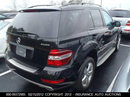 2009 Mercedes-Benz Ml350 350 VIN: 4JGBB86E99A470986 Lot: 9372985