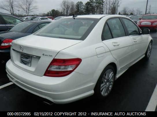 2009 Mercedes-Benz C300 4 Matic VIN: WDDGF81X29R064689 Lot: 9372995