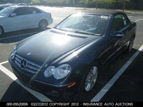 2009 Mercedes-Benz Clk350 grey cabrio gasoline WDBTK56F89F260347 photo #3