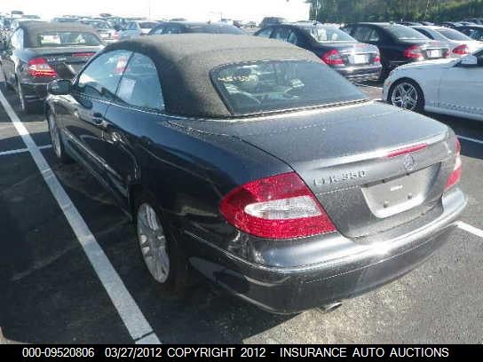 2009 Mercedes-Benz Clk350 grey cabrio gasoline WDBTK56F89F260347 photo #4