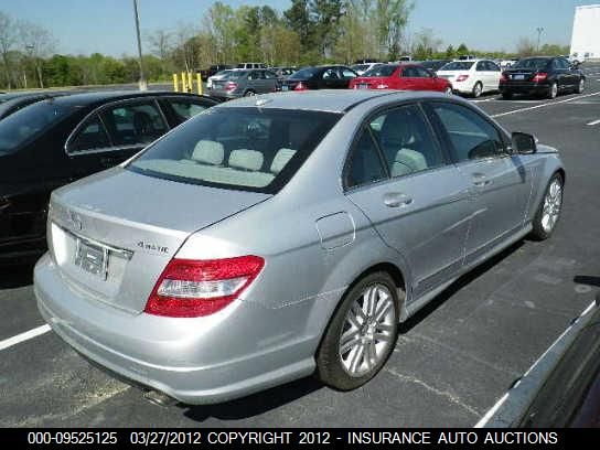 2009 Mercedes-Benz C300 4 Matic VIN: WDDGF81X19R085081 Lot: 9525125