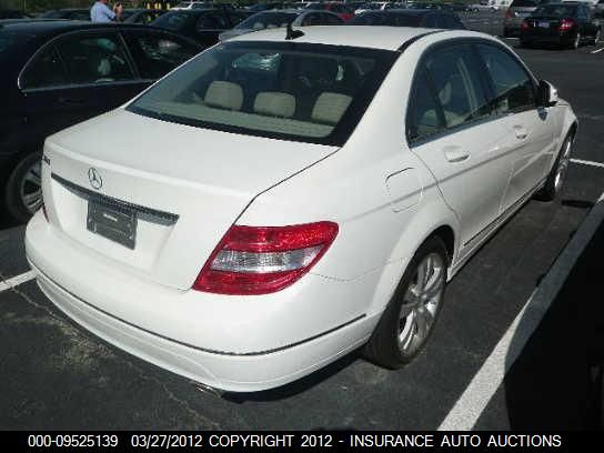 2009 Mercedes-Benz C300 300 VIN: WDDGF54X29F228633 Lot: 9525139