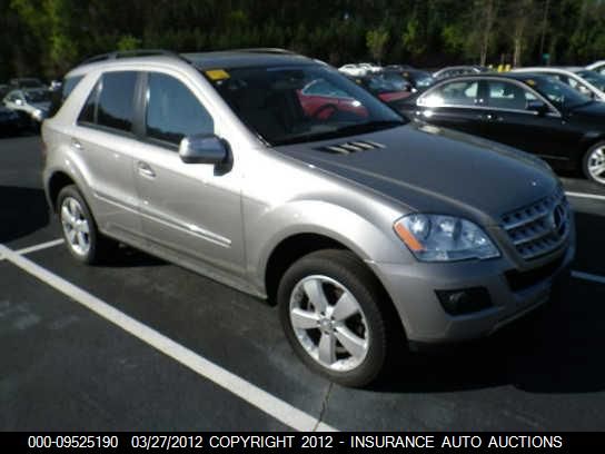 2009 Mercedes-Benz Ml350 VIN: 4JGBB86E19A496482 Lot: 9525190