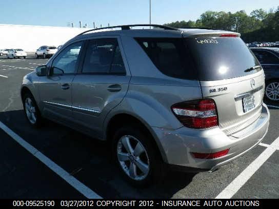 2009 Mercedes-Benz Ml350 VIN: 4JGBB86E19A496482 Lot: 9525190