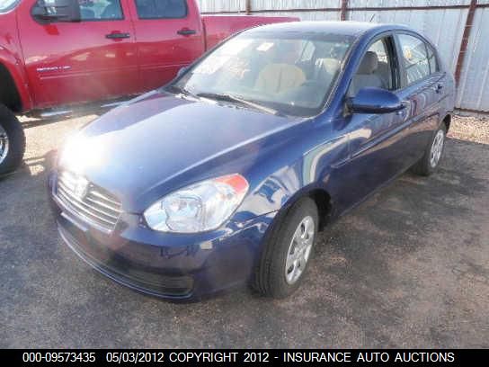 2009 Hyundai Accent Gls VIN: KMHCN46C39U320292 Lot: 9573435