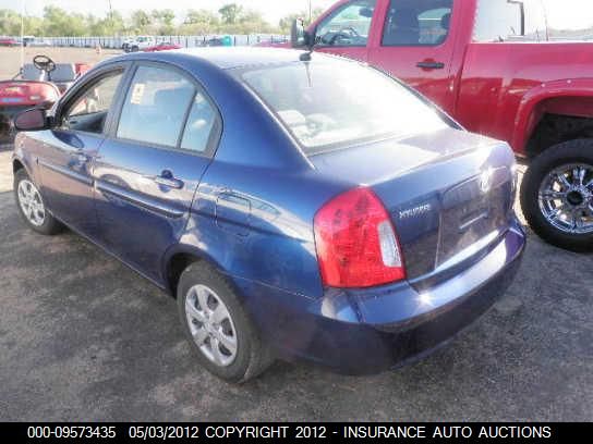 2009 Hyundai Accent Gls VIN: KMHCN46C39U320292 Lot: 9573435