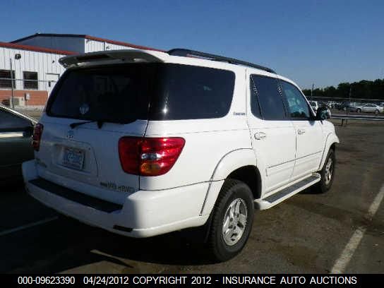 2001 Toyota Sequoia Limited VIN: 5TDBT48A51S022854 Lot: 9623390