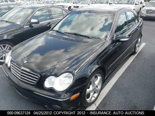 2005 Mercedes-Benz C320 VIN: WDBRF64J25F595626 Lot: 9637124