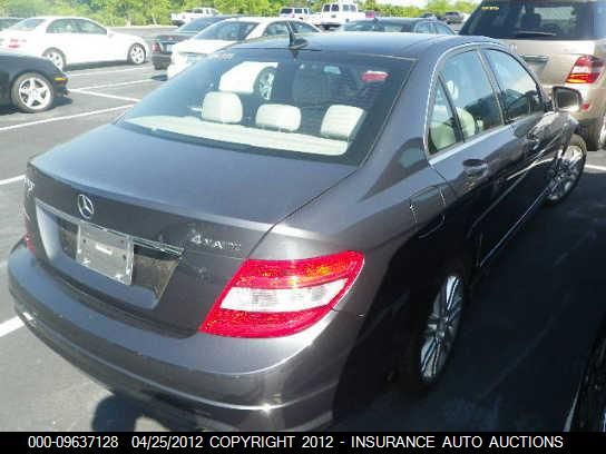 2009 Mercedes-Benz C300 4 Matic VIN: WDDGF81X39F214195 Lot: 9637128