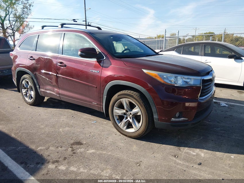 2016 TOYOTA HIGHLANDER HYBRID LIMITED PLATINUM — снимка 1