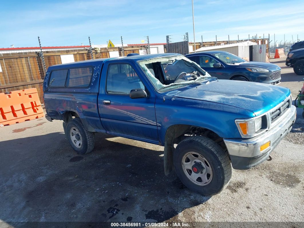 1995 TOYOTA PICKUP 1/2 TON SHORT WHLBSE DX Blue  Gasoline 4TARN01P1SZ317381 photo #1