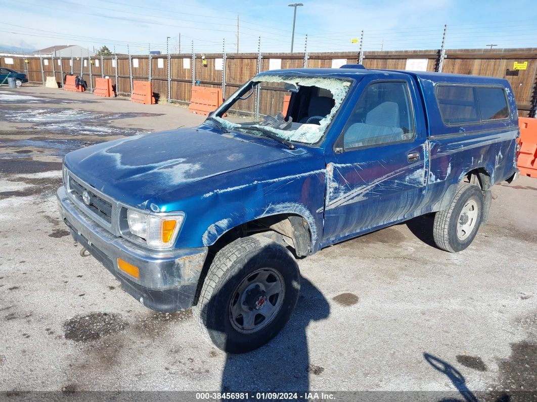 1995 TOYOTA PICKUP 1/2 TON SHORT WHLBSE DX Blue  Gasoline 4TARN01P1SZ317381 photo #3