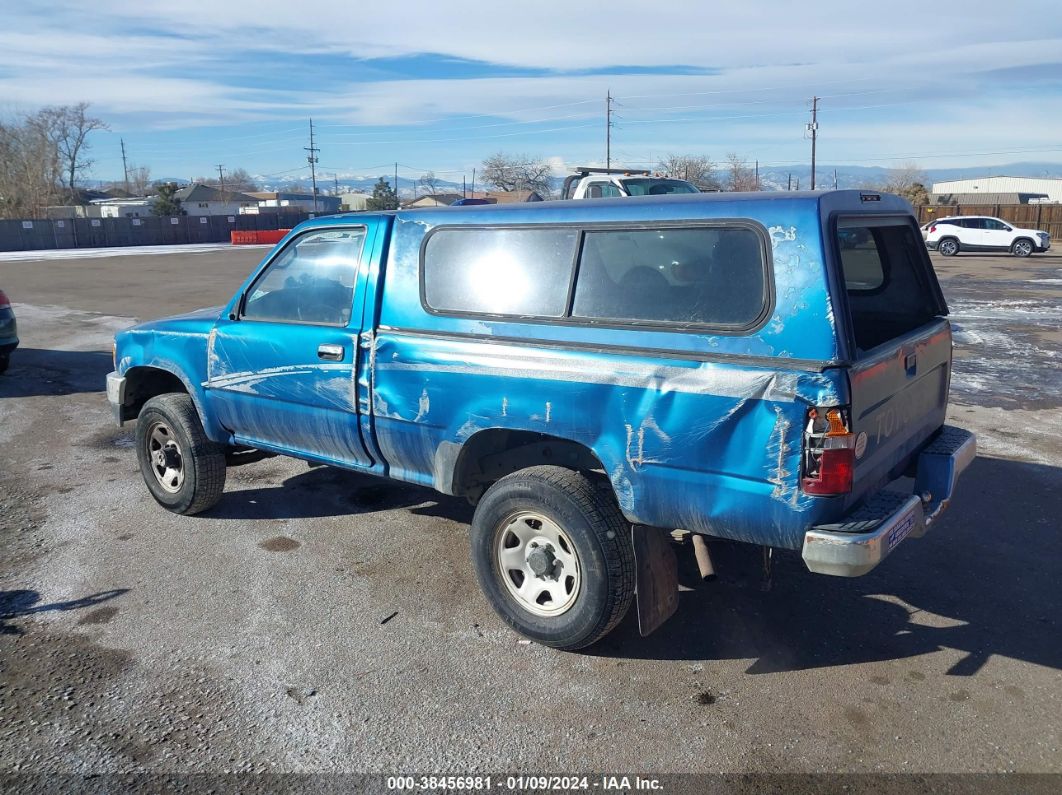 1995 TOYOTA PICKUP 1/2 TON SHORT WHLBSE DX Blue  Gasoline 4TARN01P1SZ317381 photo #4