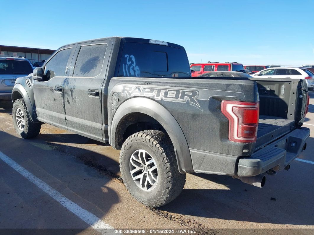 2017 FORD F-150 RAPTOR Black  Gasoline 1FTFW1RG1HFC02093 photo #4