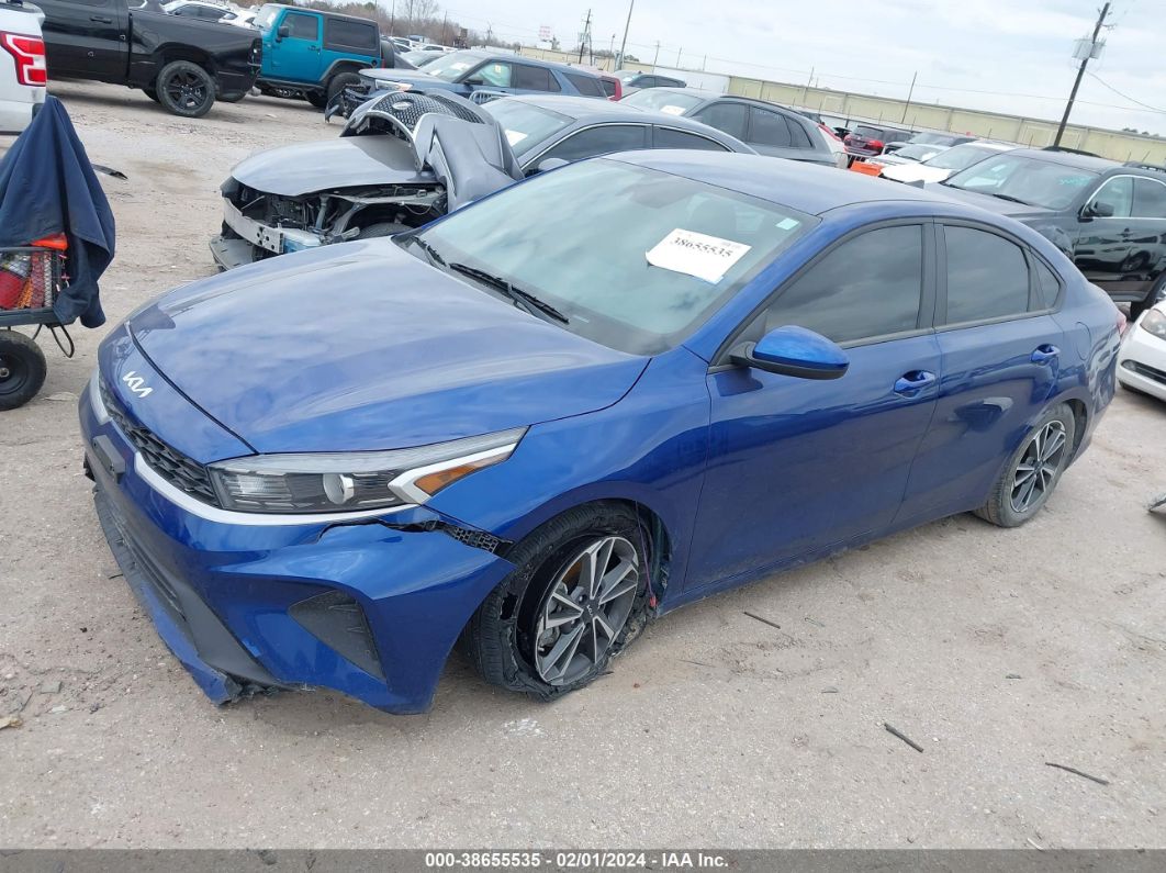 2022 KIA FORTE LXS Blue  Gasoline 3KPF24AD8NE492997 photo #3