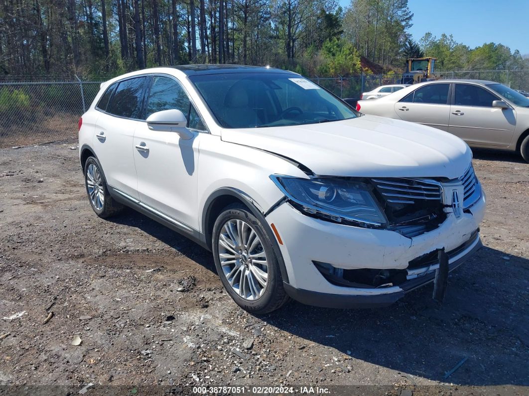 2018 LINCOLN MKX RESERVE White  Gasoline 2LMPJ6LR4JBL19409 photo #1