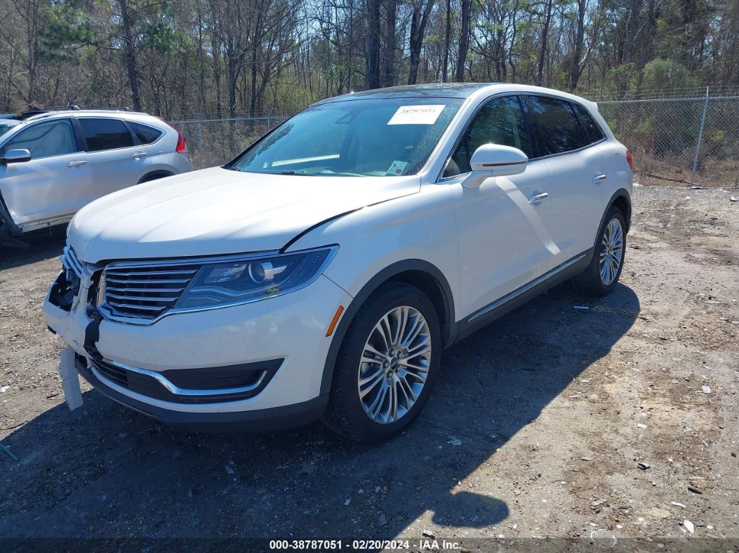 2018 LINCOLN MKX RESERVE White  Gasoline 2LMPJ6LR4JBL19409 photo #3