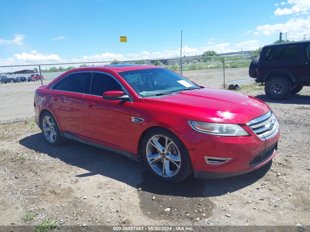 2012 FORD TAURUS SHO Red  Gasoline 1FAHP2KT3CG143382 photo #1