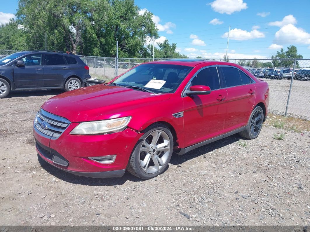 2012 FORD TAURUS SHO Red  Gasoline 1FAHP2KT3CG143382 photo #3