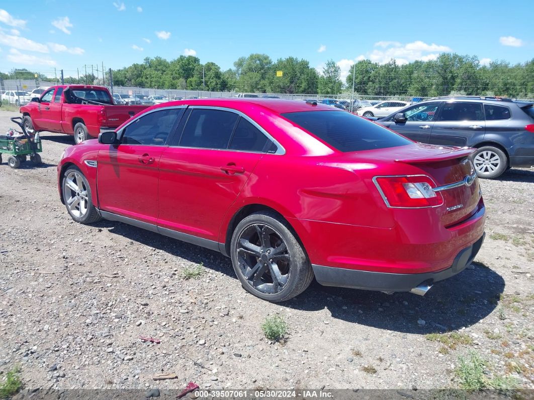 2012 FORD TAURUS SHO Red  Gasoline 1FAHP2KT3CG143382 photo #4