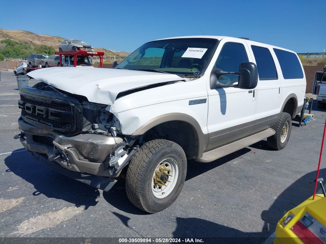 2003 FORD EXCURSION EDDIE BAUER White  Diesel 1FMSU45P93EC40015 photo #3