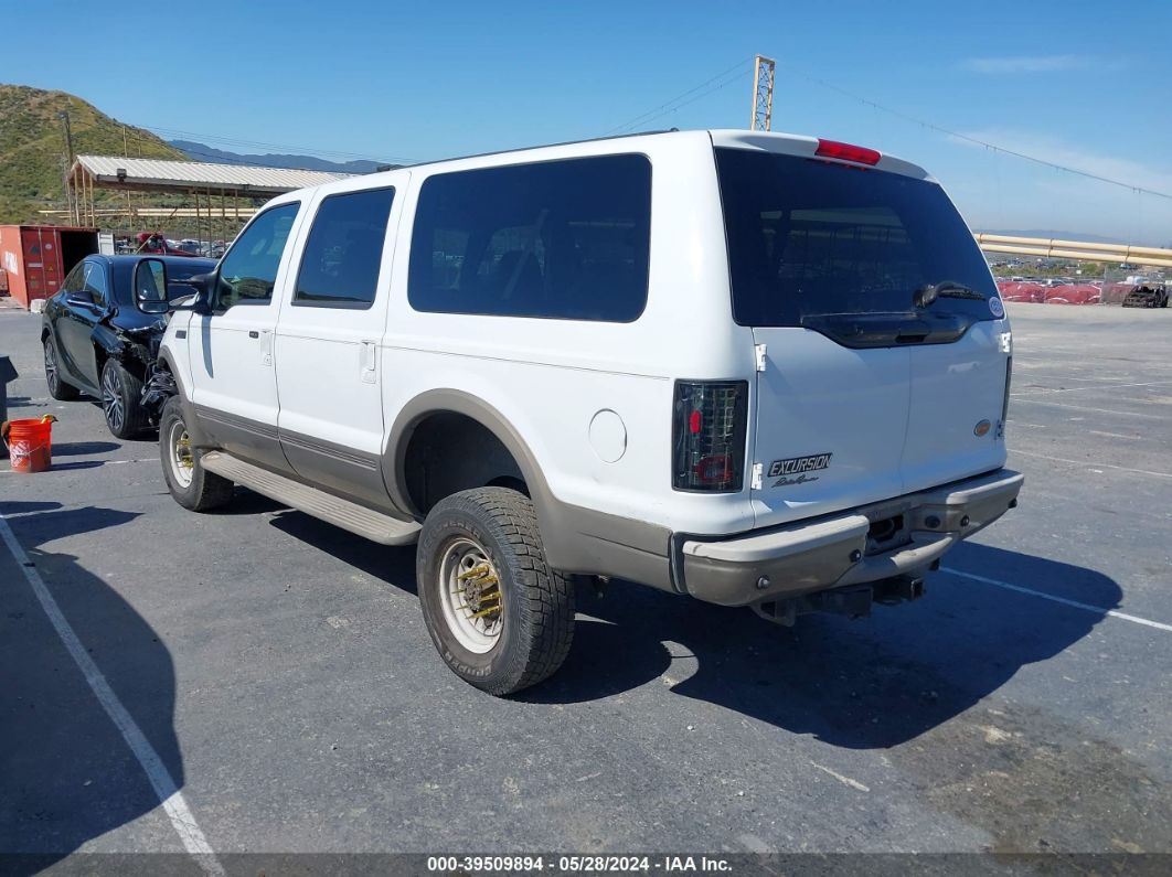 2003 FORD EXCURSION EDDIE BAUER White  Diesel 1FMSU45P93EC40015 photo #4