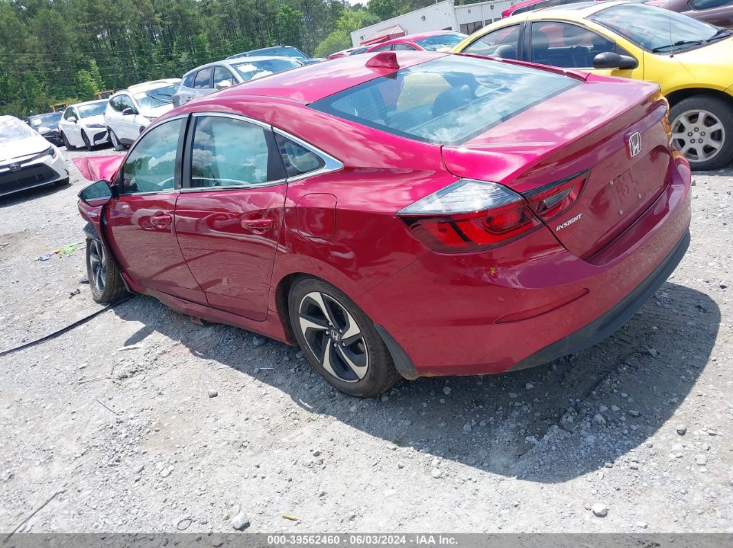 2022 HONDA INSIGHT EX Red  Hybrid 19XZE4F50NE012828 photo #4