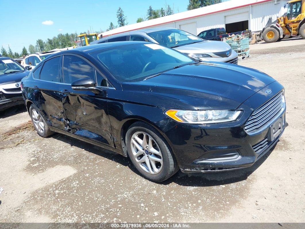 2016 FORD FUSION SE Black  Gasoline 3FA6P0H74GR152614 photo #1