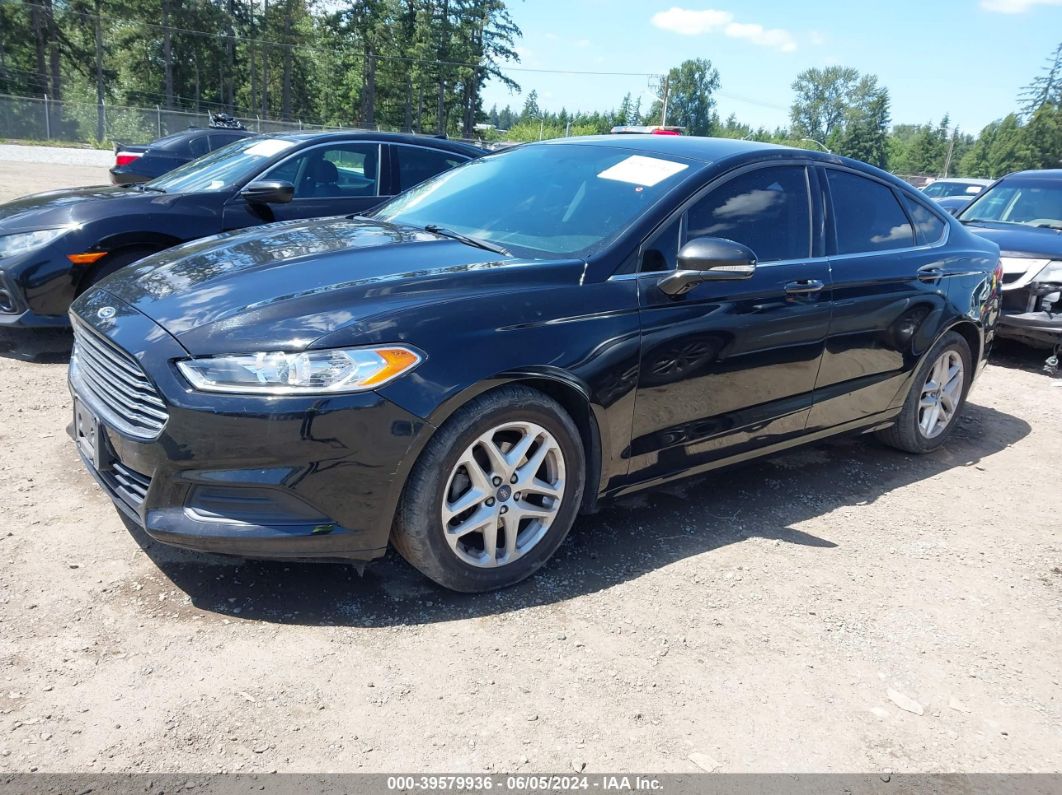 2016 FORD FUSION SE Black  Gasoline 3FA6P0H74GR152614 photo #3