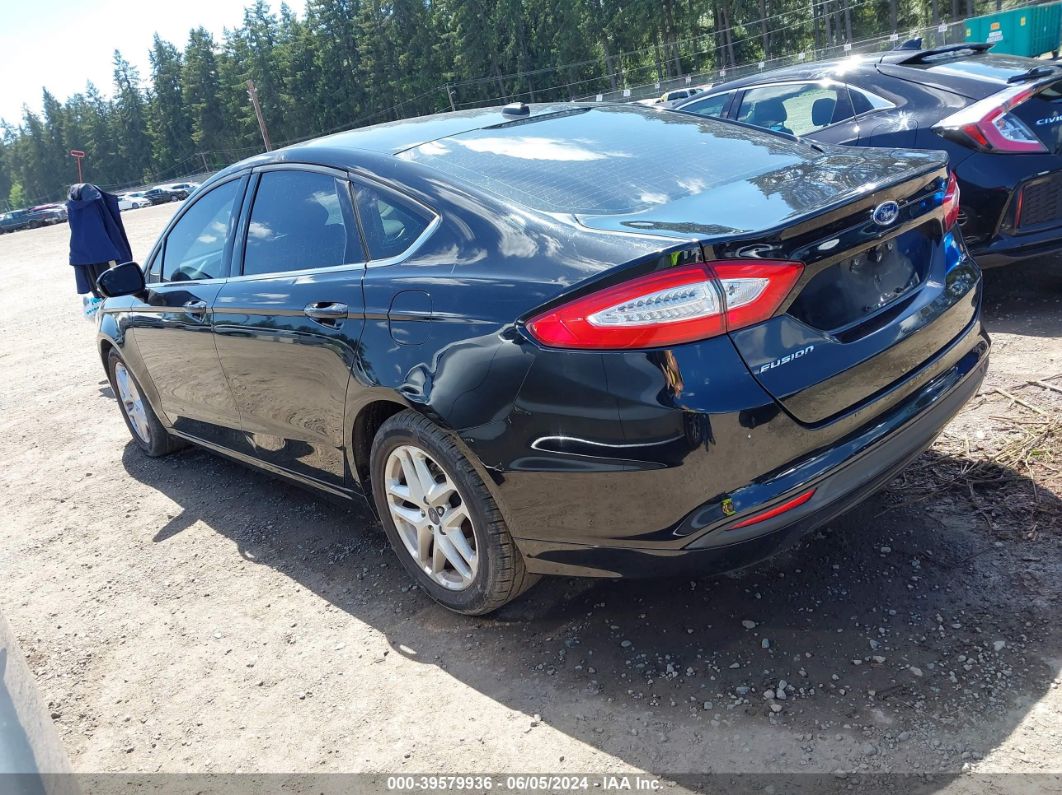 2016 FORD FUSION SE Black  Gasoline 3FA6P0H74GR152614 photo #4