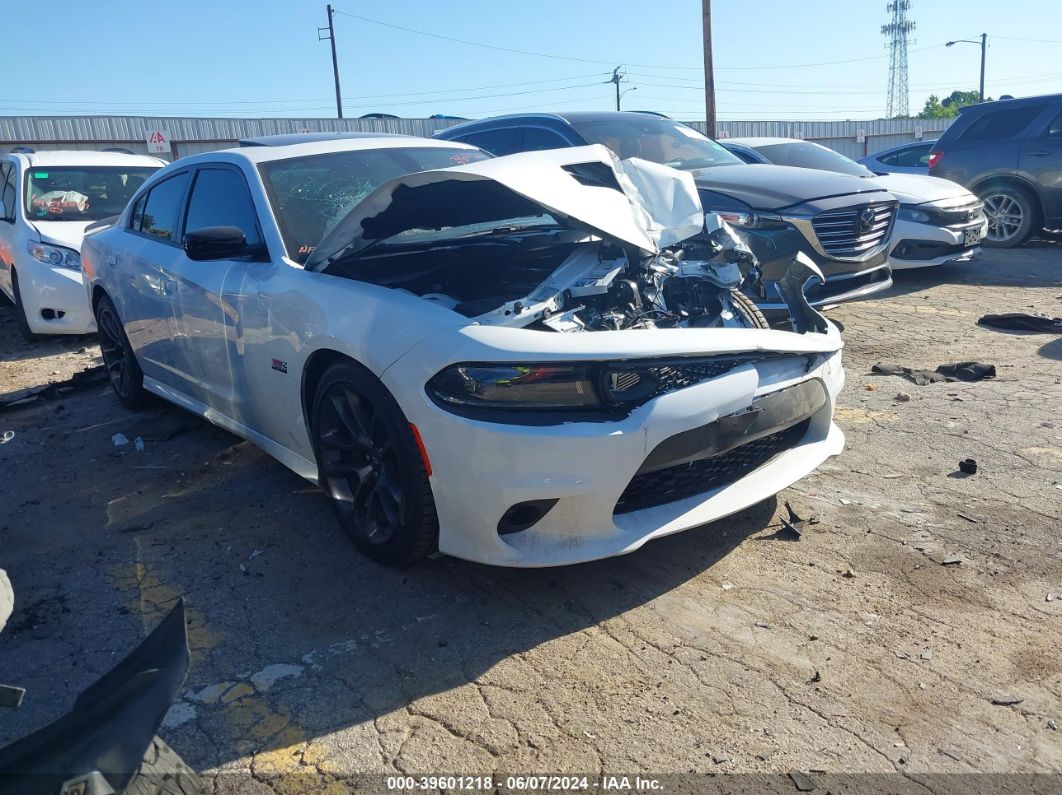 2023 DODGE CHARGER SCAT PACK White  Gasoline 2C3CDXGJXPH635472 photo #1