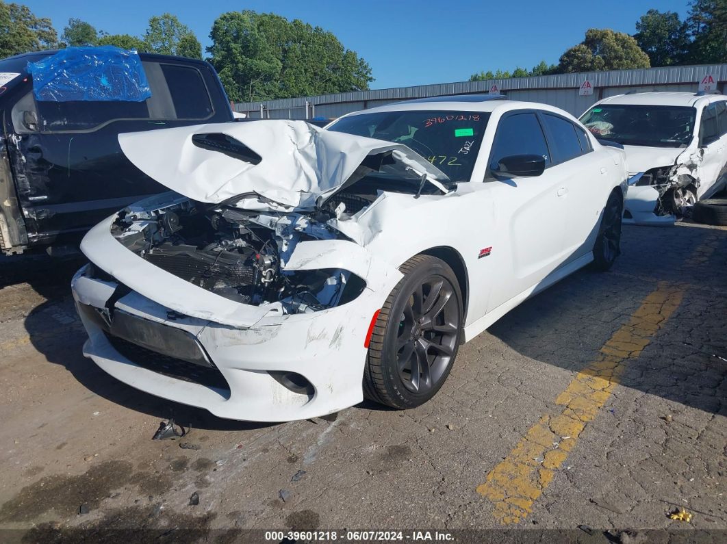 2023 DODGE CHARGER SCAT PACK White  Gasoline 2C3CDXGJXPH635472 photo #3