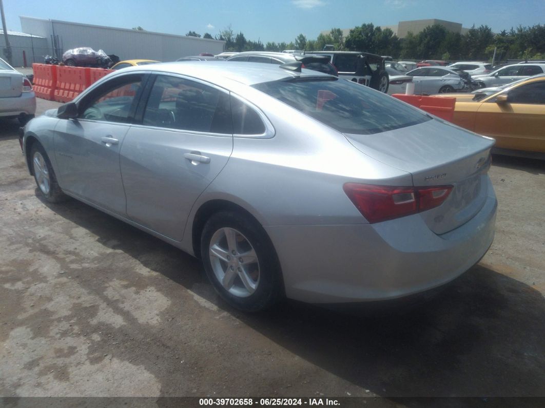 2020 CHEVROLET MALIBU FWD 1FL Silver  Gasoline 1G1ZC5ST5LF143779 photo #4