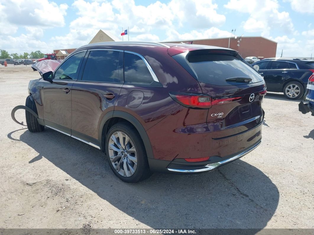 2024 MAZDA CX-90 3.3 TURBO PREMIUM Burgundy  Gasoline JM3KKDHDXR1137222 photo #4