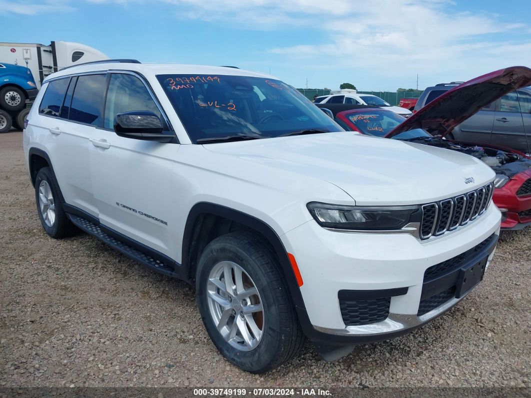 2022 JEEP GRAND CHEROKEE L LAREDO 4X4 White  Gasoline 1C4RJKAG8N8578223 photo #1