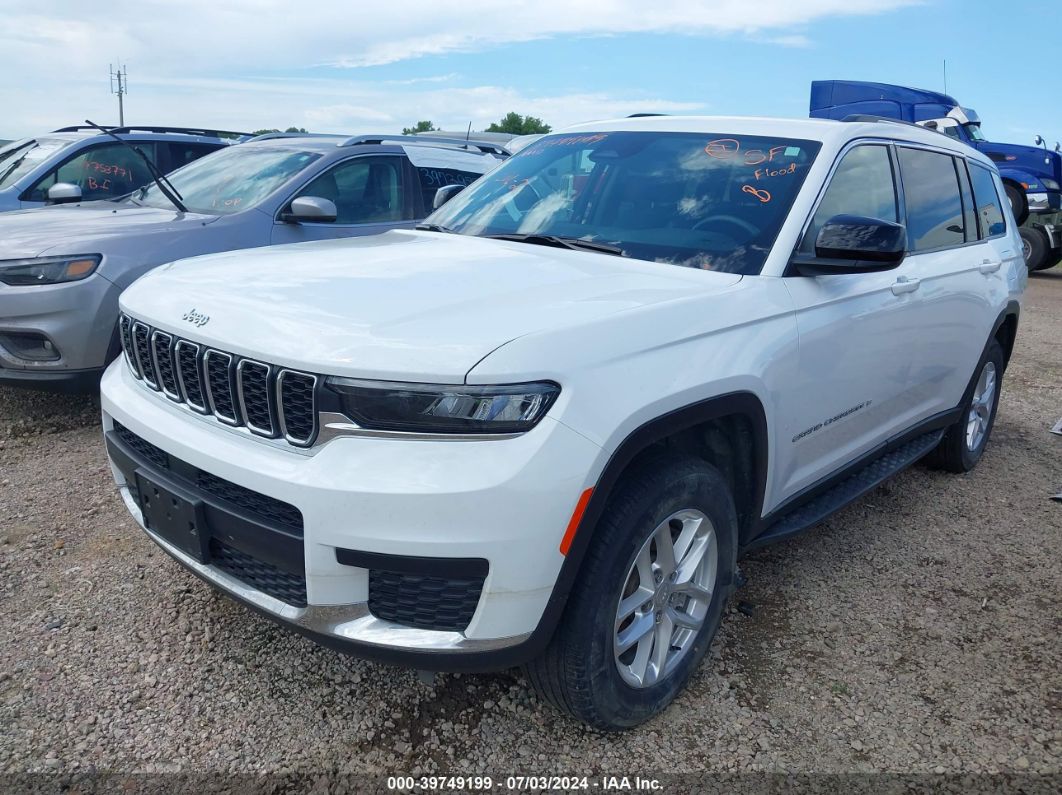 2022 JEEP GRAND CHEROKEE L LAREDO 4X4 White  Gasoline 1C4RJKAG8N8578223 photo #3