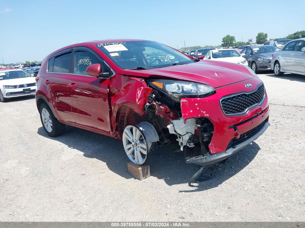 2018 KIA SPORTAGE LX Red  Gasoline KNDPM3AC0J7443190 photo #1