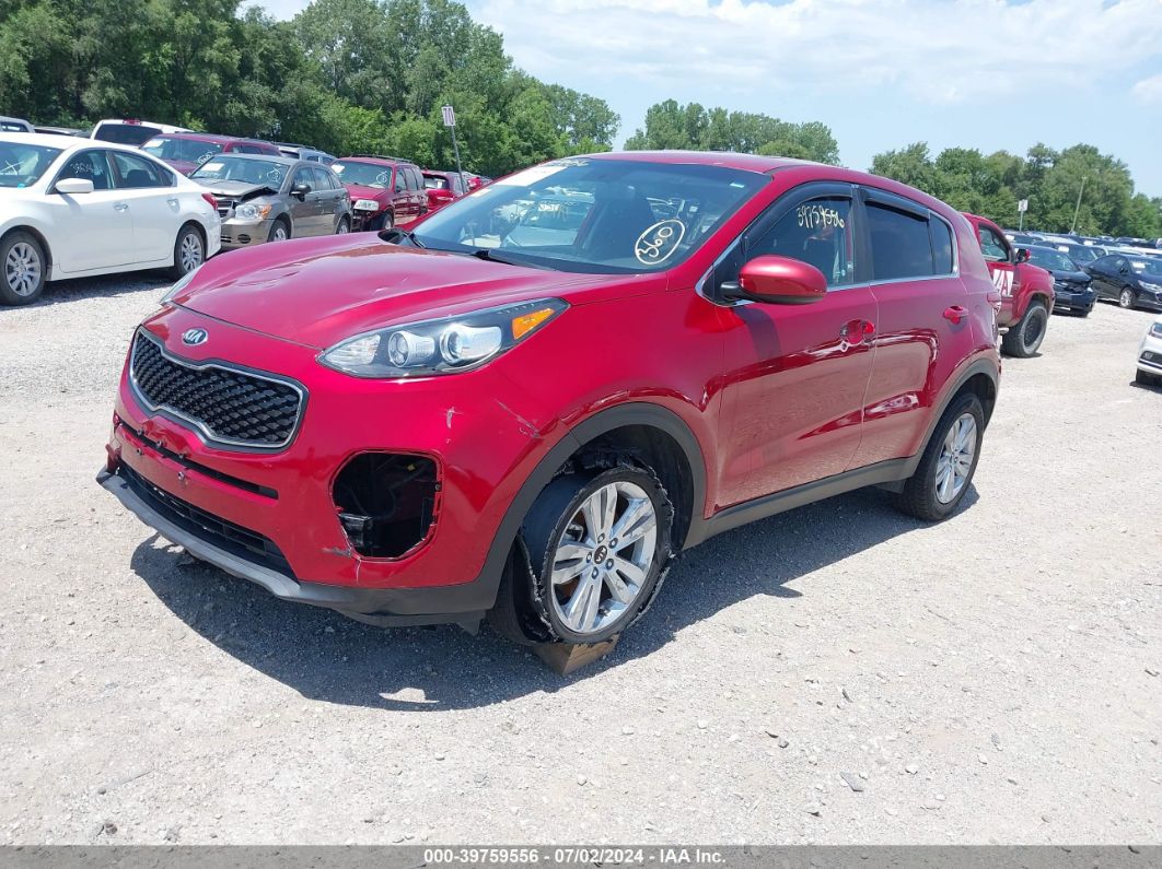 2018 KIA SPORTAGE LX Red  Gasoline KNDPM3AC0J7443190 photo #3