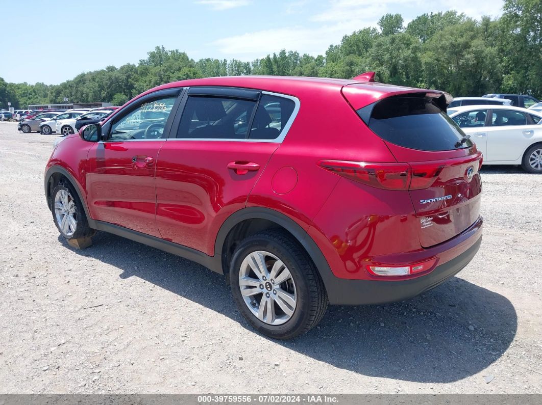 2018 KIA SPORTAGE LX Red  Gasoline KNDPM3AC0J7443190 photo #4