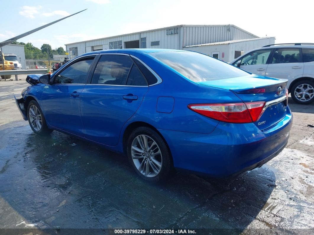 2017 TOYOTA CAMRY SE Blue  Gasoline 4T1BF1FKXHU791496 photo #4